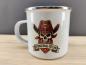 Preview: International Harvester Totenkopf Emaille Tasse Oldtimer Farm